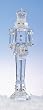 11.75" Icy Crystal Nutcracker Holding Drum Christmas Figure Decoration