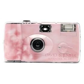 Click here to buy 10 Pack Personalized Pink Rose Wedding Cameras - Matching Table Cards Included - 27 Exposures -... by Cameras For All Wedding Cameras.