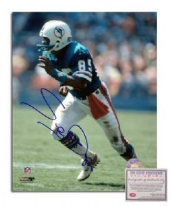 Mark Duper NFL Miami Dolphins Hand Signed 8x10 Photograph Teal Jersey