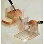 Bread and Bagel Slicer Guide (Clear) (6"H x 6" W x 9"D)