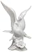 Weddingstar Glazed Porcelain Doves and Flowers Cake Top