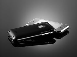 Acase(TM) Apple iPhone 3G 3GS Metallic Slim Fit Case - Black