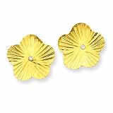 14k Polished Fancy Earring Jackets