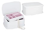 Reed & Barton Small Wonder, Emily, White/Pink Jewelry Chest