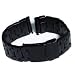 Black steel bracelet band for Evo seal 23mm luminox watches