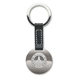 Mercedes-Benz Classic Black Leather Key Ring