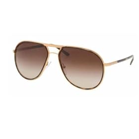 PRADA SUNGLASSES AVIATOR UNISEX GOLD TORTOISE BROWN SHADED PR56MS 7OE6S1