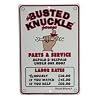 Busted Knuckle Garage BKG-81 12" X 8" Mechanic's Labor Rate Sign