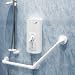 135° Heavy Duty Angled Grab Bar 1-1/4 Dia., 18 L x 18 L, White Finish
