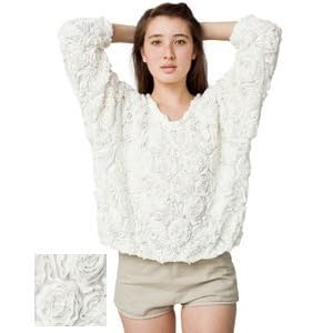 Buy American Apparel 3-D Flower Mesh Jumper by var goTwisterProductImageStrings = new Object();goTwisterProductImageStrings['prodImageNotAvailTextNoColor'] = 