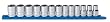 GearWrench 80702 13 Piece 1/2-Inch Drive 6 Point Standard Metric Socket Set