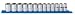 GearWrench 80702 13 Piece 1/2-Inch Drive 6 Point Standard Metric Socket Set