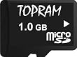 1gb Micro SD (Secure Digital) / Trans Flash + SD Adapter Memory Card by TOPRAM