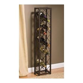 Iron Wine Tower For 15 Bottles - Lodge