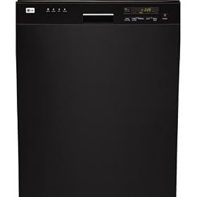 LG : LDS4821BB 24in Full Console Dishwasher with 4 Wash Cycles Black by LG