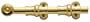 Baldwin 0380003 Lifetime Polished Brass Surface Bolt Security Bolt