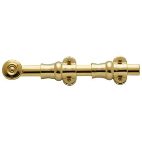 Baldwin 0380003 Lifetime Polished Brass Surface Bolt Security Bolt