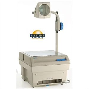 Closed Head Single Lens Overhead Projector with Lamp Changer, 29 Overhead Cart and... by 
