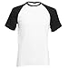 Fruit Of The Loom Mens Short Sleeve Baseball T-Shirt