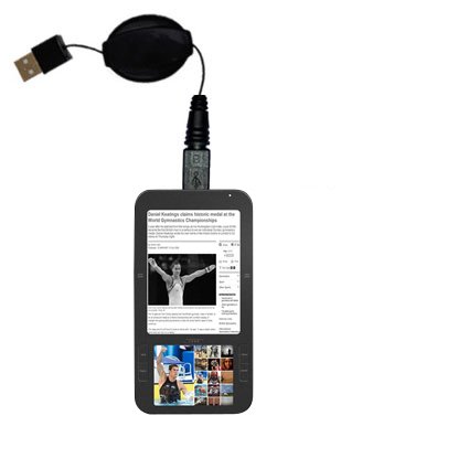 Retractable USB Cable for the Spring Design Alex with Power Hot Sync and Charge capabilities - uses Gomadic TipExchange Technology