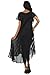 Sakkas Embroidered Painted Floral Cap Sleeve Cotton Dress