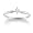 10k White Gold Marquise Cut Solitaire Diamond Engagement Ring (1/10 ct, J-K Color, I2-I3 Clarity), Size 7