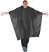 Black Only Extra large size, 54" x 60" Adjustable snap closure Water-resistant crinkled nylon Light-weight, machine washable
