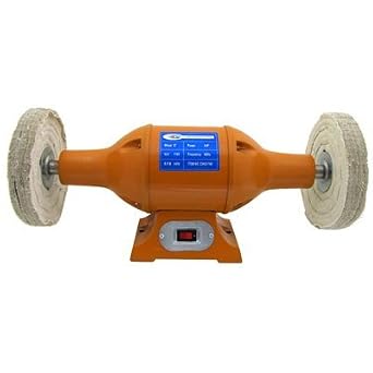 8 Inch 3450 RPM Bench Grinder Long Shaft Buffer Polisher Grinding Wheel