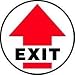 Slip-Gard Floor Signs 17'' EXIT w- Up Arrow