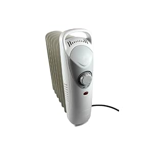 GrandGadgets Mini Oil Filled Radiator 800 Watts with Thermostat Control and Cable Tidy