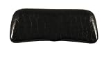 Croco Style Eyeglass Case for Standard Half Frame Readers (Black)