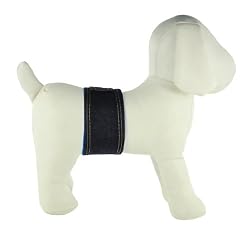 PlayaPup Dog Belly Bands for Male Dogs with Incontinence Problems/Training - Denim