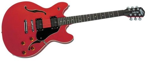 MusicalInstruments: Oscar Schmidt OE30 Delta King Acoustic/Electric Guitar Cherry