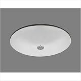 Bates & Bates P1417.WH Doreen Undermount Bathroom Sink with Overflow