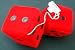 Fuzzy Red Dice for Car Mirror