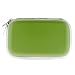 Premium Foam Zipper Eva Pouch Carrying Case + Durable Clear LCD Screen Protector - 10 Color Available for Nintendo Ds Lite (Green)