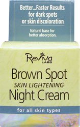 Reviva Labs - Brown Spot Skin Lightening Night Cream - 1.5 oz.
