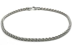 Wheat-n Weaved Titanium Wheat Chain