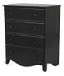 Emily Four Drawer Dresser in Ebony Finish By Da Vinci Baby Furniture
