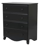 Emily Four Drawer Dresser in Ebony Finish By Da Vinci Baby Furniture