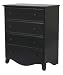 Emily Four Drawer Dresser in Ebony Finish By Da Vinci Baby Furniture