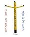 Yellow Custom Lettered Air Dancer Sky Dancer and Blower Inflatable Tube Man Package