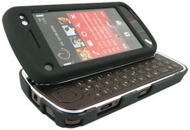 GreyMobiles Jet Black Hybrid Armor Case For Nokia N97 WITH SCREEN PROTECTOR