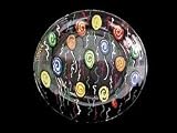 Birthday Balloons Design - Hand Painted - Snack/Cake Plate - 7 inch diameter