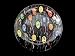 Birthday Balloons Design - Hand Painted - Snack/Cake Plate - 7 inch diameter