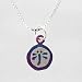 Tiny & Cute Round Dragonfly Pendant in Sterling Silver with a Patina Finish on 16" Box Chain, #9105