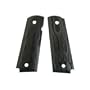 Hogue Govt. Model Flames Aluminum Grip, Black Anodize