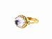 Pale Rose Cut Amethyst Ring in Yellow Gold by Becky Kelso
