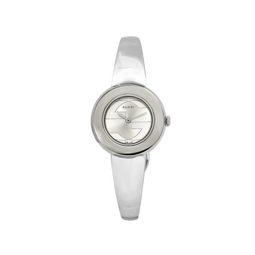GUCCI Womens YA129503 U-Play Stainless-Steel Quartz Silver Dial Watch