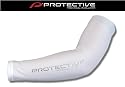 PROTECTIVE Unisex Lycra Ärmlinge Armwärmer Armlinge weiß